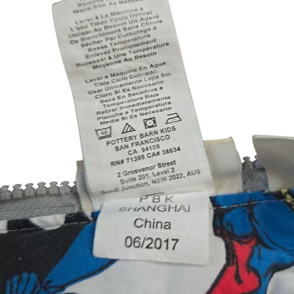 Pottery Barn Kids Justice League Sleeping Bag 57" X 26" Batman Superman - Picture 7 of 9